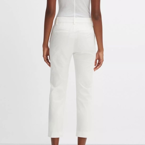 Vince Coin Pocket Cropped Chino Pants in Off White Size 2 - Picture 4 of 11